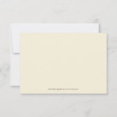 Cherry Blossom RSVP Card (lavendel) (Achterkant)