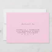 CHERRY Blossom RSVP Card Save The Date (Achterkant)