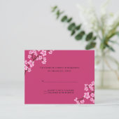 Cherry Blossom RSVP-kaarten RSVP Kaartje (Staand voorkant)