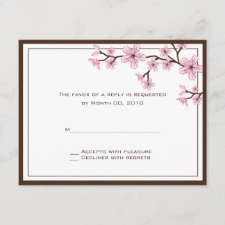 Cherry Blossom RSVP-kaarten RSVP Kaartje