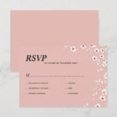 Cherry Blossom rsvp Kaartje (Voorkant / Achterkant)