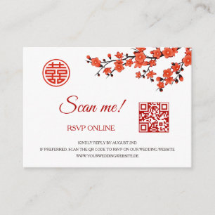 Cherry Blossom RSVP Online   QR-code Informatiekaartje