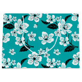 CHERRY BLOSSOM - SAKURA (BLAUWGROEN) Cadeautas (Voorkant)