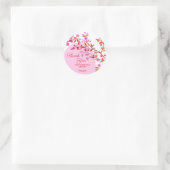 Cherry Blossom Sakura Bloem Roze Wit Verjaardag Ronde Sticker (Tas)