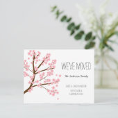  Cherry Blossom Sakura Boom We hebben ons verplaat Briefkaart (Staand voorkant)