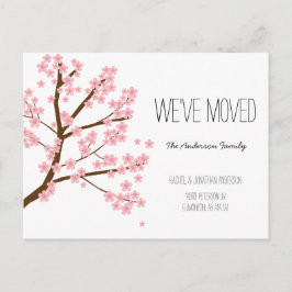 Cherry Blossom Sakura Boom We hebben ons verplaat Briefkaart