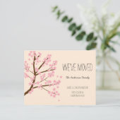  Cherry Blossom Sakura Boom We hebben ons verplaat Briefkaart (Staand voorkant)