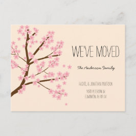 Cherry Blossom Sakura Boom We hebben ons verplaat Briefkaart