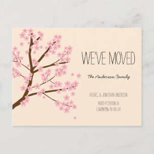  Cherry Blossom Sakura Boom We hebben ons verplaat Briefkaart