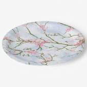 Cherry blossom Sakura Floral Garden Party Weddensc Papieren Bordje (Gekanteld)