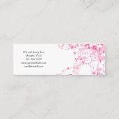 Cherry Blossom, Sakura, Floristry, bloemenwinkel Mini Visitekaartje (Achterkant)