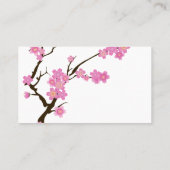 Cherry Blossom, Sakura, Floristry, bloemenwinkel Visitekaartje (Achterkant)