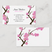 Cherry Blossom, Sakura, Floristry, bloemenwinkel Visitekaartje (Voorkant / Achterkant)