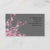 Cherry Blossom, Sakura, Floristry, bloemenwinkel Visitekaartje (Achterkant)