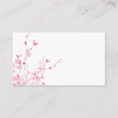 Cherry Blossom, Sakura, Floristry, bloemenwinkel Visitekaartje (Achterkant)