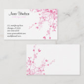 Cherry Blossom, Sakura, Floristry, bloemenwinkel Visitekaartje (Voorkant / Achterkant)
