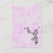 Cherry Blossom, Sakura, Floristry, bloemenwinkel Visitekaartje (Achterkant)