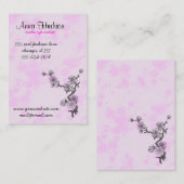Cherry Blossom, Sakura, Floristry, bloemenwinkel Visitekaartje (Voorkant / Achterkant)