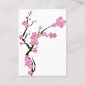 Cherry Blossom, Sakura, Floristry, bloemenwinkel Visitekaartje (Achterkant)