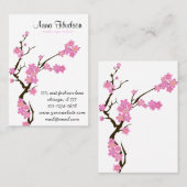 Cherry Blossom, Sakura, Floristry, bloemenwinkel Visitekaartje (Voorkant / Achterkant)