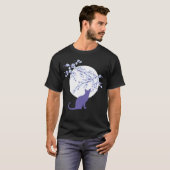 Cherry Blossom SAKURA Full Moon Cat 3 T-Shirt (Voorkant volledig)