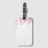 Cherry Blossom Sakura Japanese Art Tote Bagagelabel (Voorkant (verticaal))