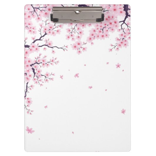 Cherry Blossom Sakura Japanese Art Tote  Klembord (Voorkant)