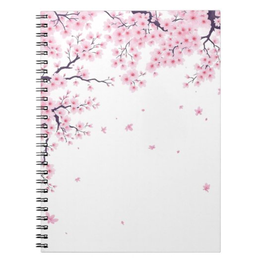 Cherry Blossom Sakura Japanese Art Tote  Notitieboek (Voorkant)