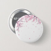 Cherry Blossom Sakura Japanese Art Tote  Ronde Button 5,7 Cm (Voorkant /achterkant)