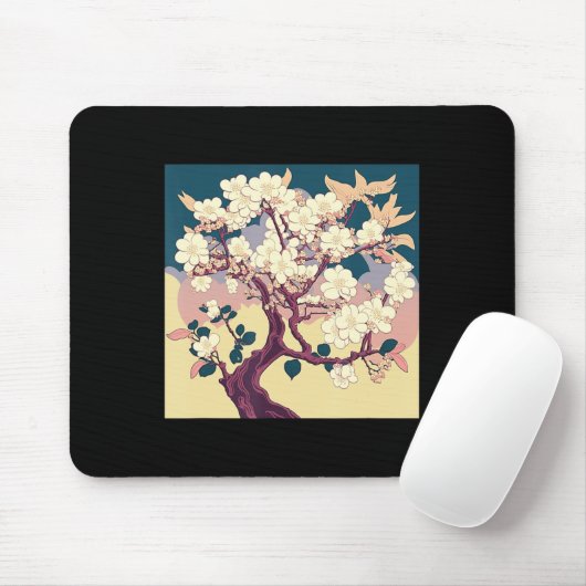  Cherry Blossom Sakura Japans kunstanimme Muismat (Met muis)