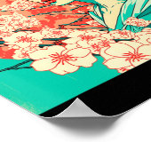 Cherry Blossom Sakura Japans kunstanimme Poster (Hoek)