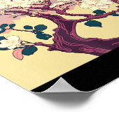  Cherry Blossom Sakura Japans kunstanimme Poster (Hoek)