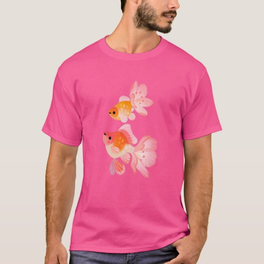 Cherry Blossom Sakura Japanse goudvis T-shirt (Voorkant)