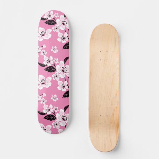 CHERRY BLOSSOM - SAKURA (LITE PINK) PERSOONLIJK SKATEBOARD (Voorkant)