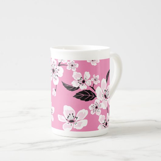 CHERRY BLOSSOM - SAKURA (LITE PINK) PORSELEIN KOP (Voorkant rechts)