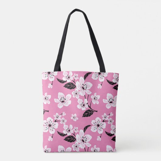 CHERRY BLOSSOM - SAKURA (LITE PINK) TOTE BAG (Achterkant)