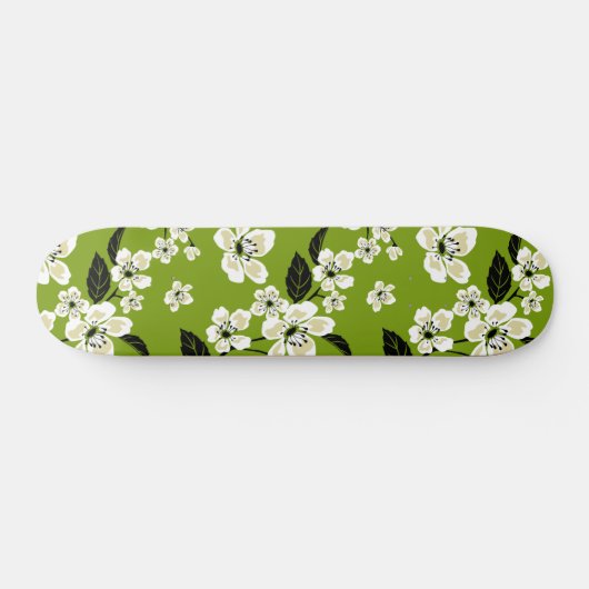 CHERRY BLOSSOM - SAKURA (MATCHA GREEN) PERSOONLIJK SKATEBOARD (Horizontaal)