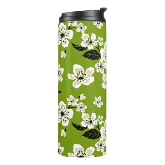 CHERRY BLOSSOM - SAKURA (MATCHA GREEN) THERMOSBEKER (Gedraaid links)