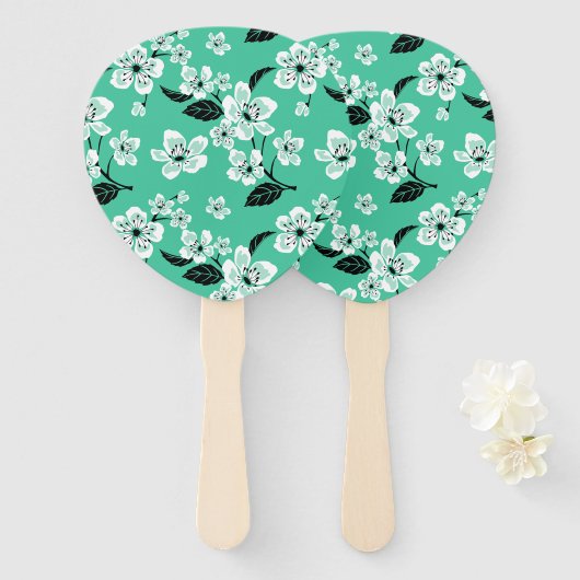 CHERRY BLOSSOM - SAKURA (MINT) HANDWAAIER (Voorkant en achterkant)