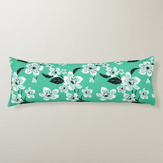 CHERRY BLOSSOM - SAKURA (MINT) LICHAAMSKUSSEN (Voorkant)