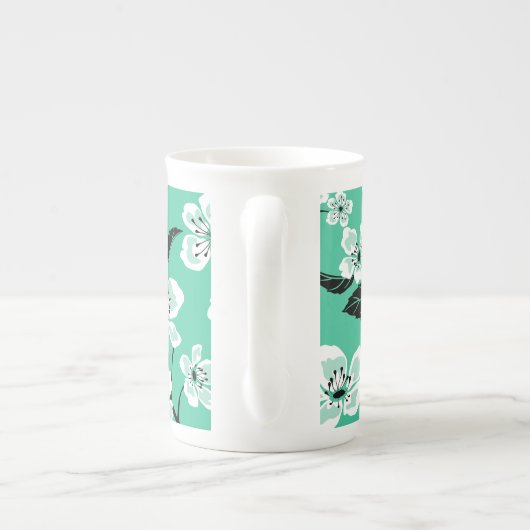 CHERRY BLOSSOM - SAKURA (MINT) PORSELEIN KOP (Achterkant)