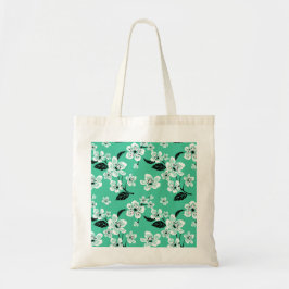 CHERRY BLOSSOM - SAKURA (MINT) TOTE BAG