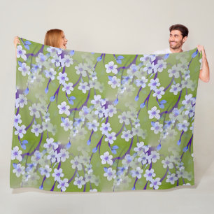 Cherry Blossom - Sakura naadloos patroon 2 Fleece Deken