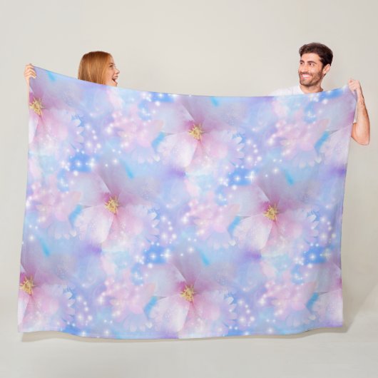 Cherry Blossom - Sakura naadloos patroon 5 Fleece Deken (In situ)