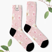 CHERRY BLOSSOM SAKURA PATROON MONOGRAM SOKKEN