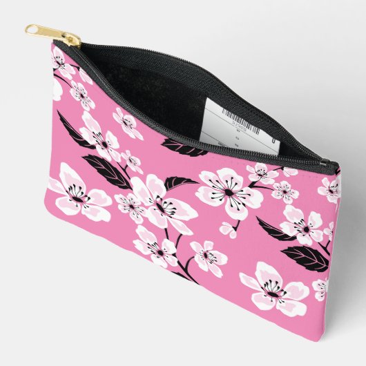 CHERRY BLOSSOM - SAKURA PATTERN IN LITE PINK ETUI (Open)