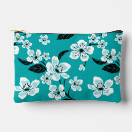 CHERRY BLOSSOM - SAKURA PATTERN IN TEAL ETUI