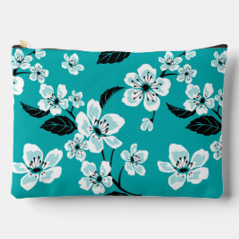 CHERRY BLOSSOM - SAKURA PATTERN IN TEAL ETUI