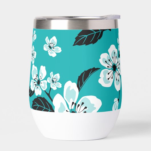 CHERRY BLOSSOM - SAKURA PATTERN (TEAL) (Links)