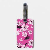 CHERRY BLOSSOM - SAKURA (PINK) BAGAGELABEL (Achterkant verticaal)